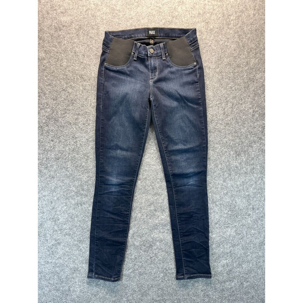 Paige Jeans Women's Size 27 Verdugo‎ Ankle Skinny Dark Blue Stretch Denim